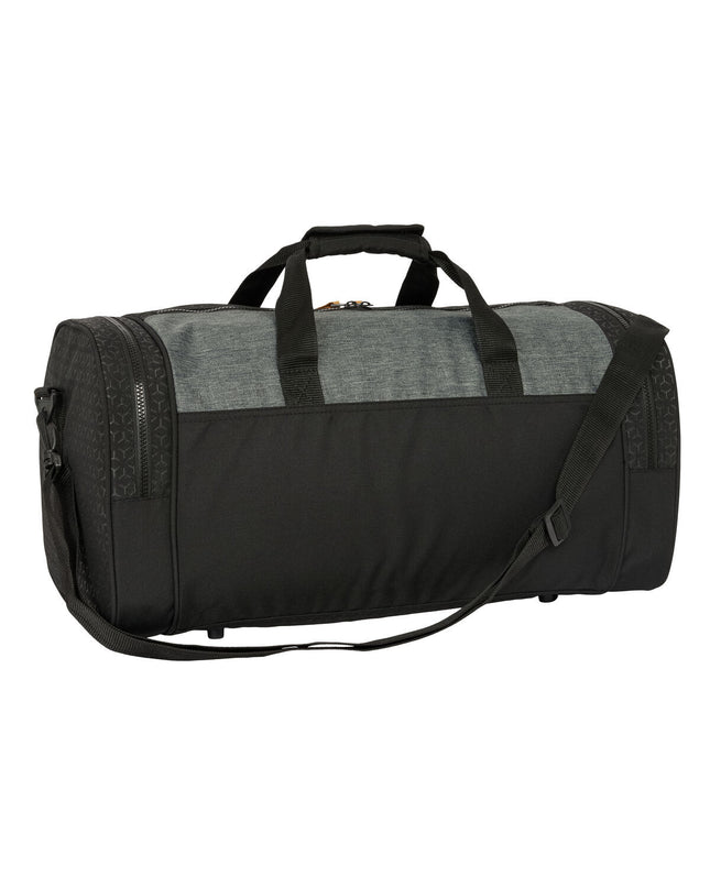 BlackFit8 sport bag in black and gray, old school style with dimensions 55x26x27 cm, designed for sport and outdoor use.