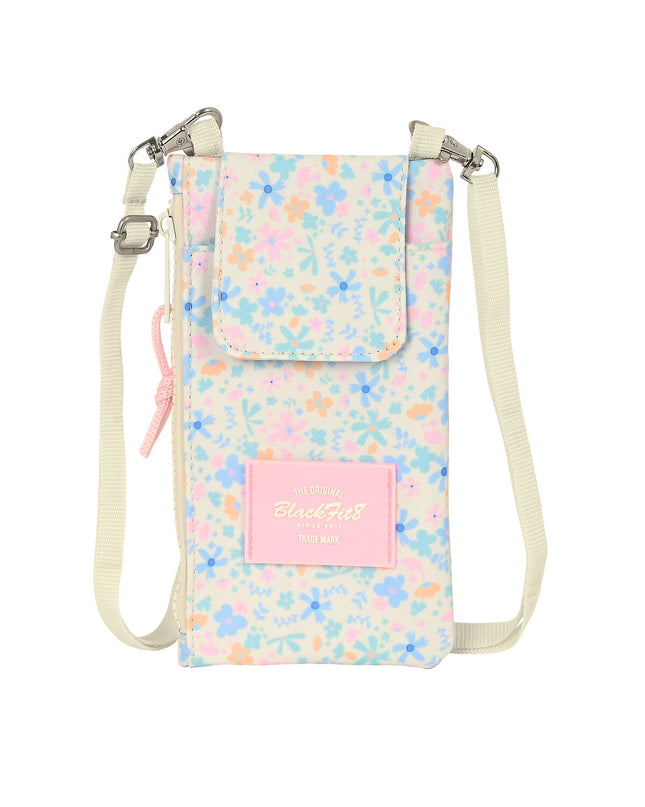 BlackFit8 Blossom Zak portemonnee in multicolour with mobile pouch, compact bagage and cardholder for secure everyday use.