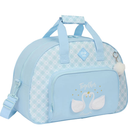 Glow Lab Sporttas Glow Lab Cisnes Licht in blauw, outdoor sporttasje with 48x33x21 cm dimensions featuring light and sporty design.