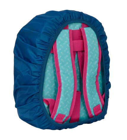 Safta waterproof blue backpack hoes for outdoor sports, designed to protect small marine blue backpacks during outdoor activities.