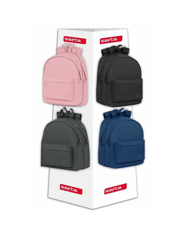 Safta black sports and outdoor drawstring bag with shoulder straps, measuring 42 x 160 x 42 cm, for fans and outdoor activities.