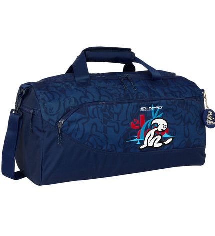 El Niño Sporttas El Niño Paradise Marineblauw, 50x25x25 cm, sport en outdoor bag with blue design and sturdy handles.