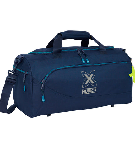 Munich Nautic marine blue sports and outdoor duffel bag, 50x25x25 cm with sturdy handles and spacious main compartment.