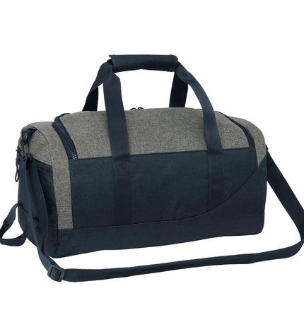 Kappa dark navy and gray sports bag with 50x25x25 cm size, suitable for outdoor and sport activities.