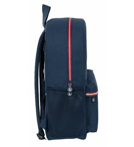 El Ganso Classic Marineblue sports and outdoor bag with logo, ideal for fans and outdoor activities, featuring a sturdy design.