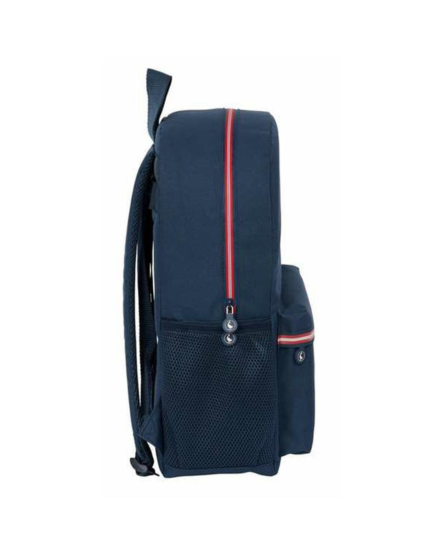 El Ganso Classic Marineblue sports and outdoor bag with logo, ideal for fans and outdoor activities, featuring a sturdy design.