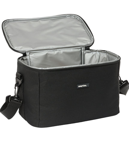 Safta Negro 18-liter cooler box for outdoor activities, compact design with dimensions 29x19x18 cm, ideal for camping and hiking.