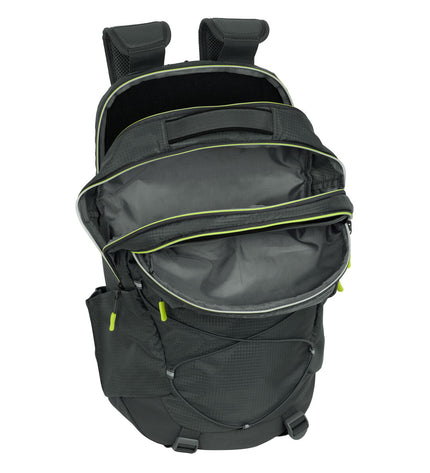 Safta trekking wandelrugzak in grijs, 25L, with adjustable straps and multiple compartments for outdoor camping and hiking.