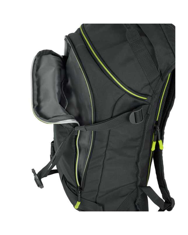 Safta trekking wandelrugzak in grijs, 31L, outdoor sport backpack with adjustable straps and multiple compartments.