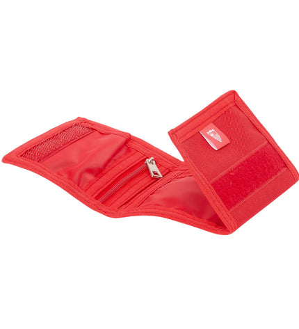 Sevilla FC portefeuille rood, compact bagage and cardholder with Sevilla Fútbol Club logo, measuring 12.5 x 9.5 x 1 cm.