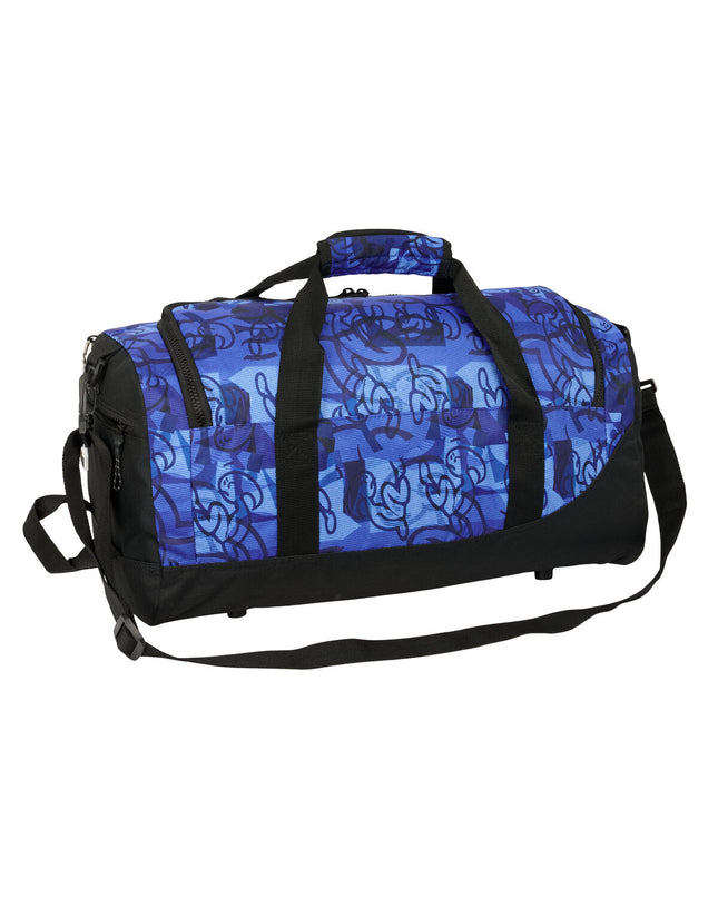 El Niño Sporttas El Niño Roller in blue and black, 50x25x25 cm, sporty outdoor bag with wheels and shoulder strap.