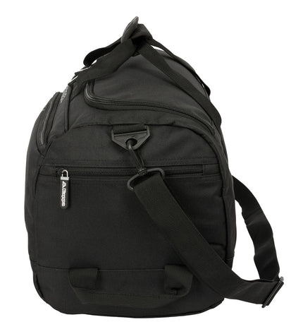 Kappa dark gray sports and outdoor duffle bag with dimensions 50x25x25 cm, featuring sturdy handles and a spacious main compartment.