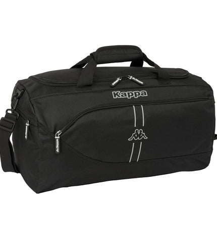 Kappa dark gray sport and outdoor duffel bag, 50x25x25 cm, with handles and zipper closure, suitable for gym and outdoor activities.