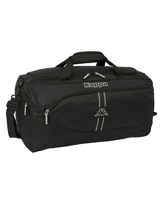 Kappa dark gray sport and outdoor duffel bag, 50x25x25 cm, with handles and zipper closure, suitable for gym and outdoor activities.