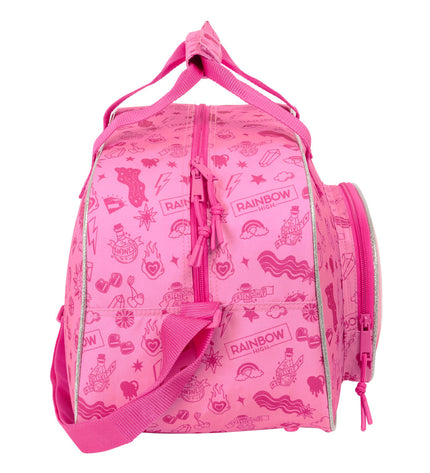 Rainbow High Shine multicolour sports and outdoor bag, 40x24x23 cm, with rainbow design and durable fabric for active use.