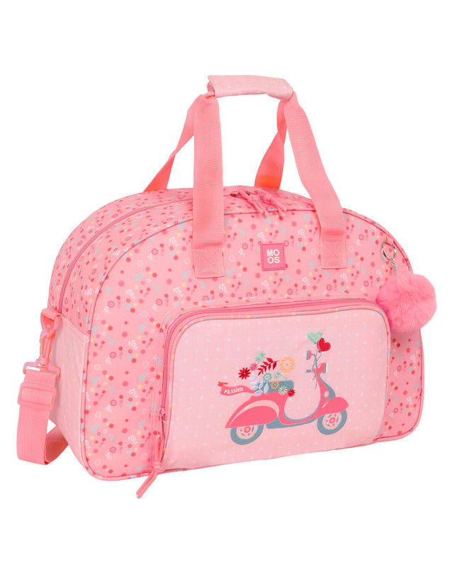 Multicolour Moos Sporttas for outdoor activities, featuring a spacious design with 48x33x21 cm dimensions.