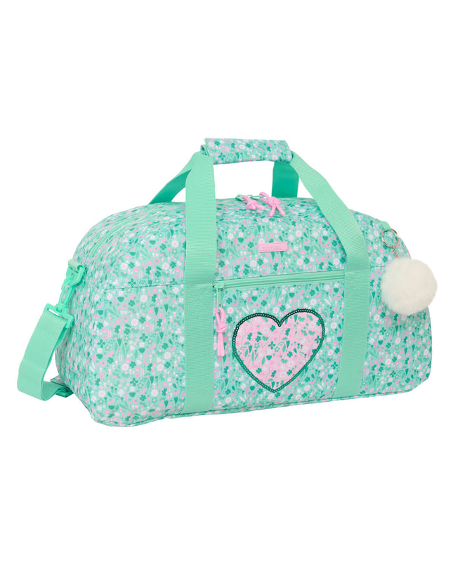 Safta Cuore Munt sports bag in black with handles and zipper closure, measuring 50x26x20 cm, designed for outdoor and sports use.