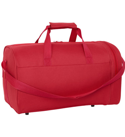 Sevilla Fútbol Club sports and outdoor bag, red soccer tote with handles, 47 x 26 x 27 cm, designed for sports gear storage.