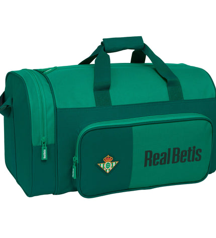 Green Real Betis Balompié sports bag with dimensions 47x26x27 cm, designed for sports and outdoor activities.