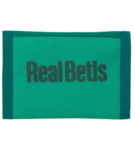Real Betis Balompié turquoise wallet with card holder, compact 12.5x9.5x1 cm, made of durable material.
