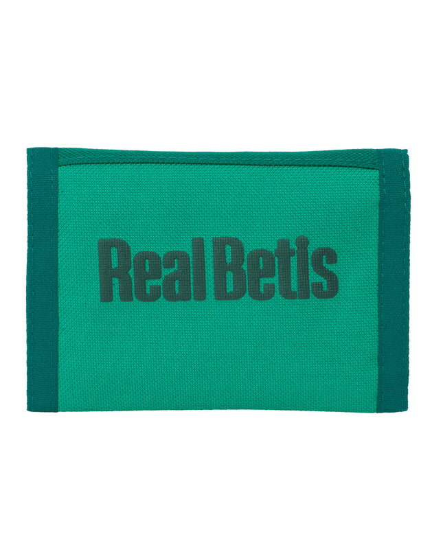 Real Betis Balompié turquoise wallet with card holder, compact 12.5x9.5x1 cm, made of durable material.