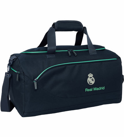 Real Madrid C.F. sports and outdoor bag, 50x25x25 cm, made of durable material with the club logo visible.