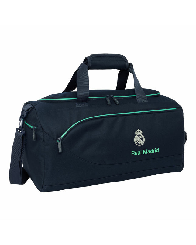 Real Madrid C.F. sports and outdoor bag, 50x25x25 cm, made of durable material with the club logo visible.