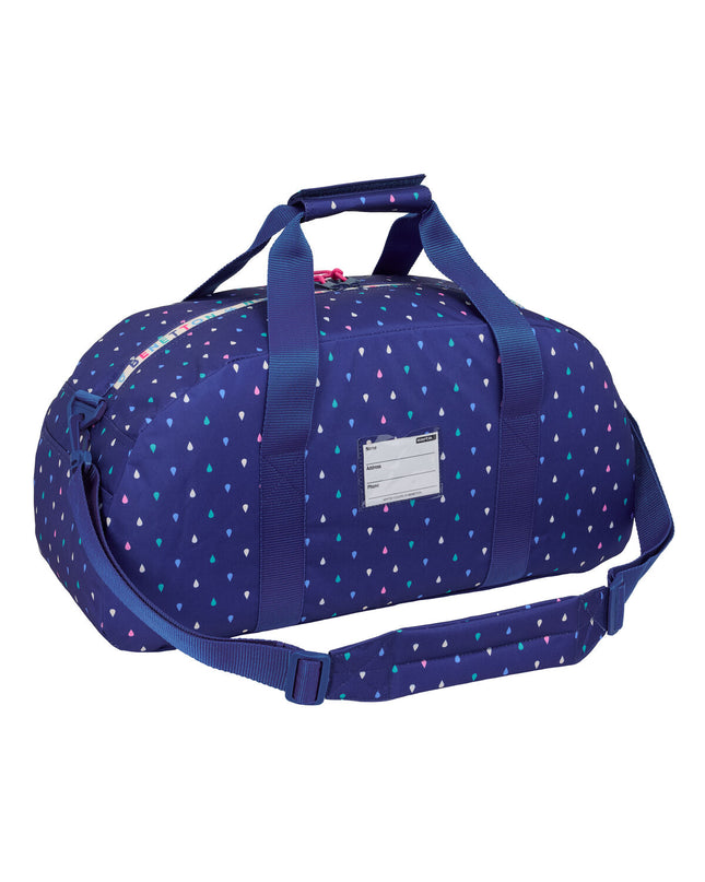 Benetton multicolour sport bag with drop handles, 50x26x20 cm, suitable for outdoor and sports activities.