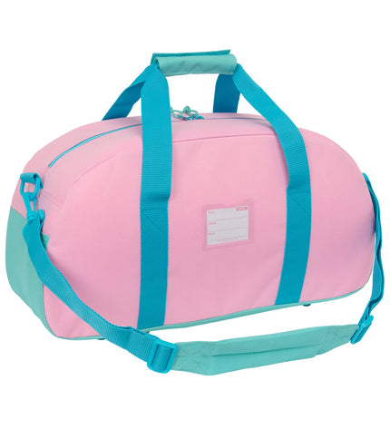 Benetton Dolce multicolour sports and outdoor bag with dimensions 50x26x20 cm, featuring vibrant color blocks and sturdy handles.