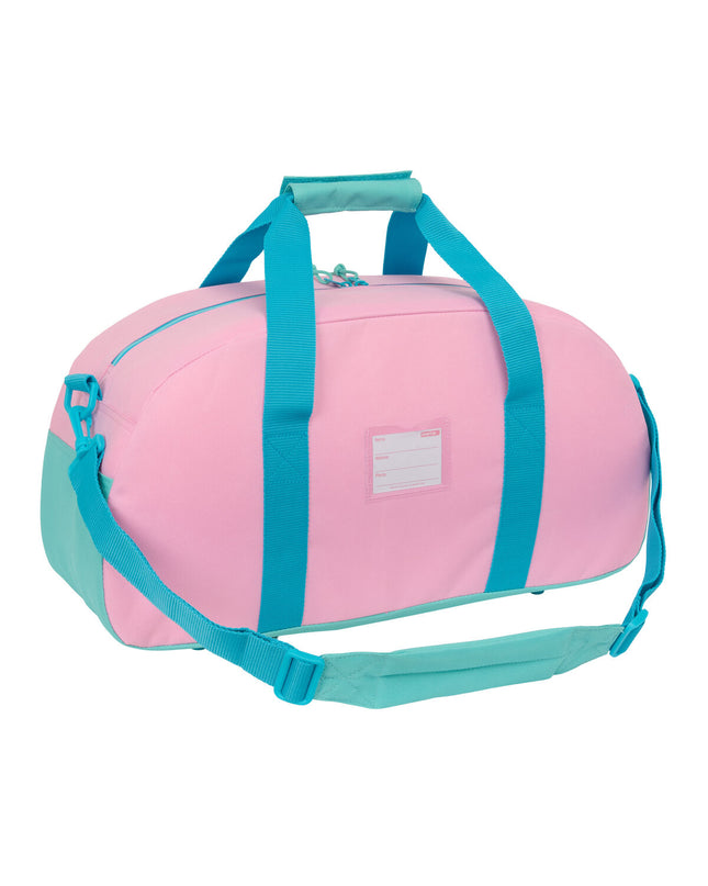 Benetton Dolce multicolour sports and outdoor bag with dimensions 50x26x20 cm, featuring vibrant color blocks and sturdy handles.