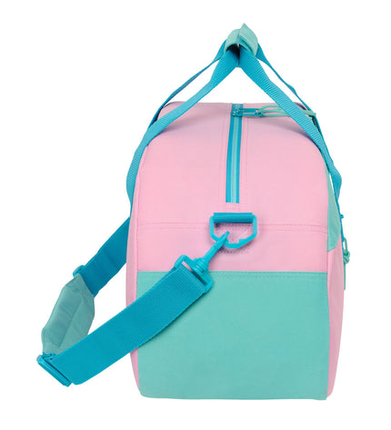 Benetton Dolce multicolour sport and outdoor bag with 50x26x20 cm size, featuring vibrant color blocks and sturdy handles.