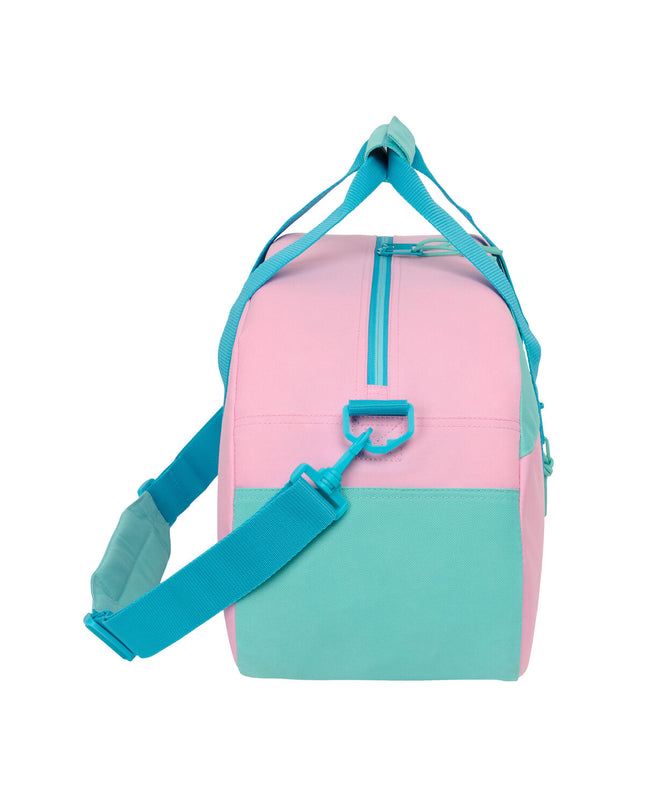 Benetton Dolce multicolour sport and outdoor bag with 50x26x20 cm size, featuring vibrant color blocks and sturdy handles.