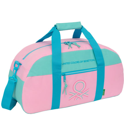 Benetton Dolce multicolour sports and outdoor bag with 50x26x20 cm dimensions, featuring a vibrant design and sturdy handles.