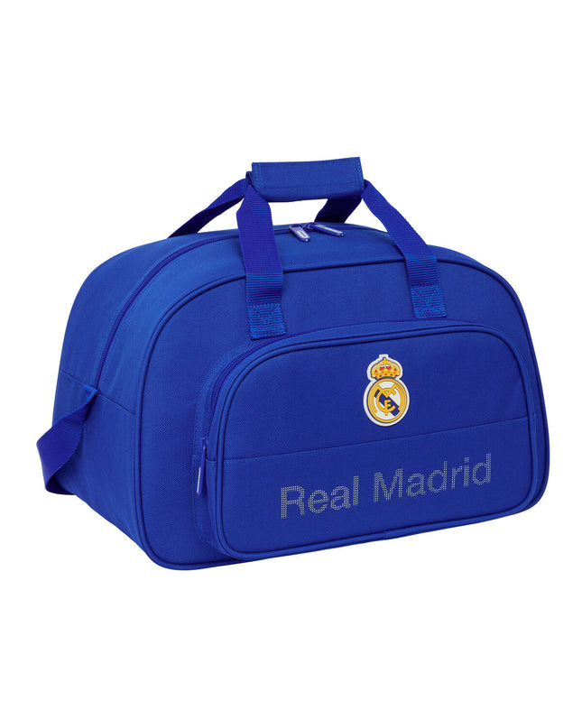 Real Madrid C.F. blue sports bag with dimensions 40x24x23 cm, ideal for sports and outdoor activities.