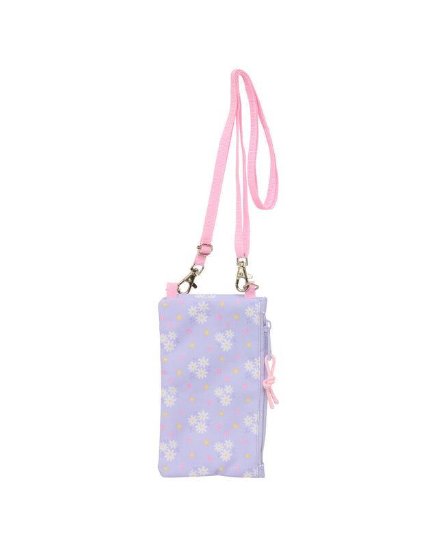 Safta Bouquet roze lila portemonnee with multiple card slots and zipper closure, designed for stylish organization.