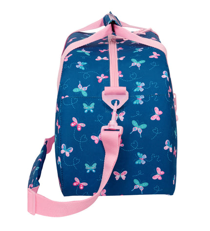 BlackFit8 Sporttas BlackFit8 Mariposas multicolour sport and outdoor bag with 50x26x20cm size, featuring butterfly design and multiple compartments.