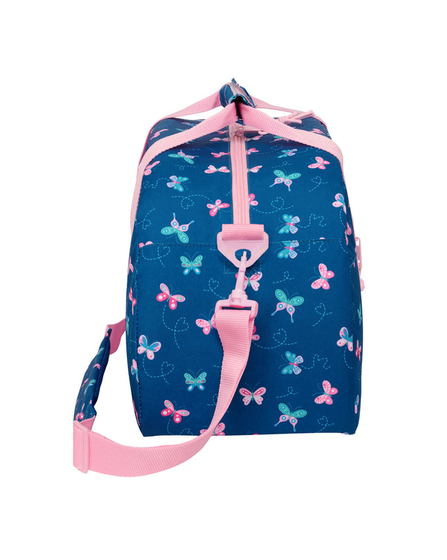 BlackFit8 Sporttas BlackFit8 Mariposas multicolour sport and outdoor bag with 50x26x20cm size, featuring butterfly design and multiple compartments.