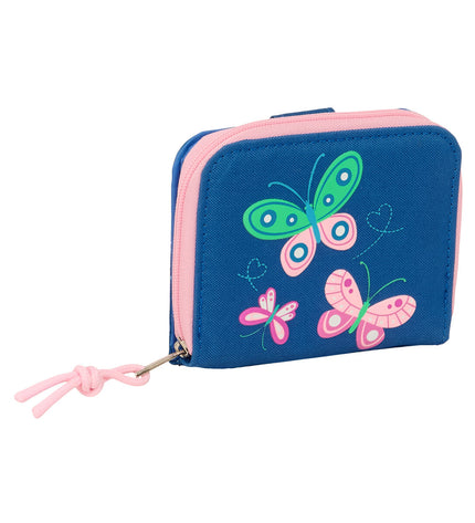 BlackFit8 Portefeuille BlackFit8 Mariposas with butterfly design, compact wallet with cardholders and cash compartment.