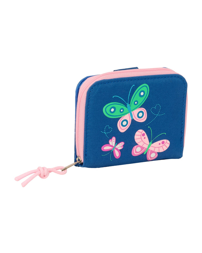 BlackFit8 Portefeuille BlackFit8 Mariposas with butterfly design, compact wallet with cardholders and cash compartment.