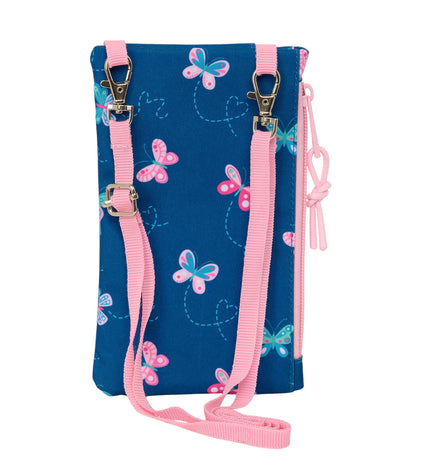 BlackFit8 Portemonnee in multicolour with butterfly design, compact wallet with cardholder and spacious compartments.