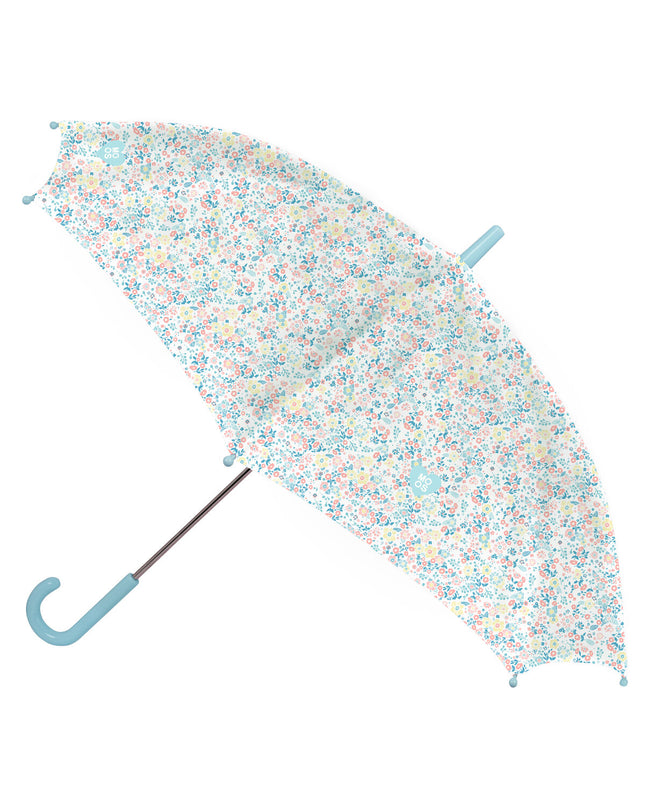 Moos Fiori multicolour umbrella for luggage, 86 cm diameter, with vibrant floral pattern, made for protection and style.
