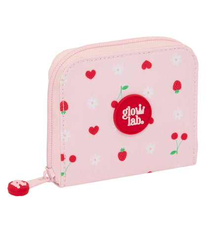 Glow Lab Frutitas wallet with multiple card slots and colorful fruit design, made of durable material, compact and functional.