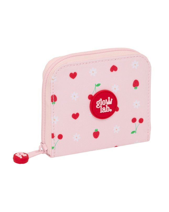 Glow Lab Frutitas wallet with multiple card slots and colorful fruit design, made of durable material, compact and functional.