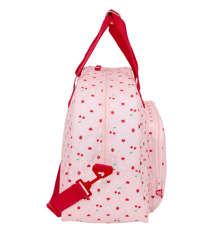 Glow Lab Sporttas Glow Lab Frutitas outdoor sports bag with handles and zipper, measures 48 x 33 x 21 cm, vibrant fruit design.