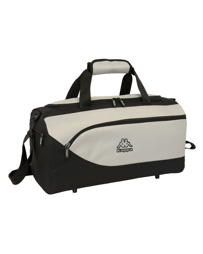 Kappa grey and black sport bag with dimensions 50x25x25 cm, designed for outdoor and sports use, featuring sturdy handles.