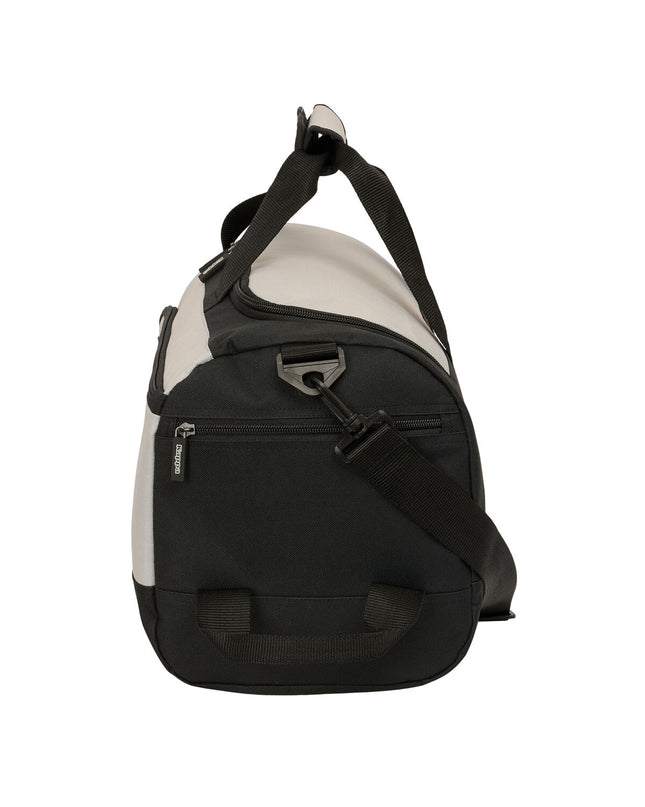 Kappa grey and black sports and outdoor bag with 50x25x25 cm dimensions, featuring sturdy handles and a spacious main compartment.