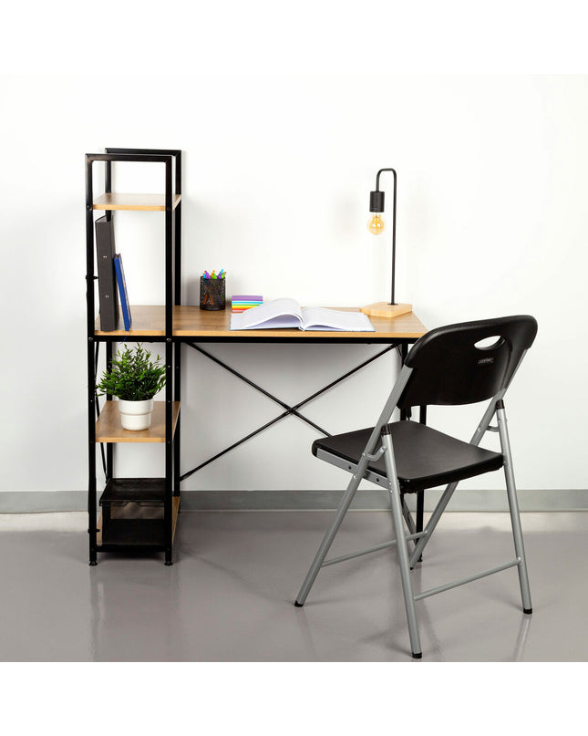 Max Home steel melamine particleboard bureau with plank, 100x120x52 cm, suitable for home furniture and kitchen use.
