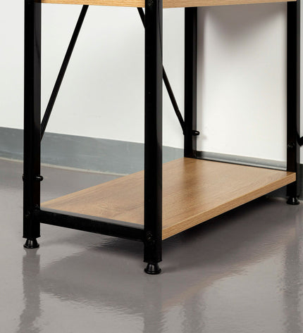 Max Home melamine plank bureau made of steel and spaanplaat, measuring 100x120x52 cm, suitable for home furniture or kitchen use