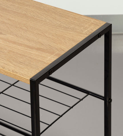 Max Home schoenenrek Max Home 63x63x30 cm for home storage, showing a sturdy shoe rack with multiple shelves in a modern design.