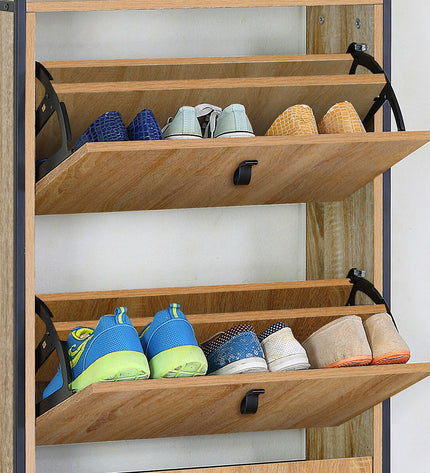 Max Home Schoenenrek Max Home for home storage, 60x132x24 cm, organized shoe rack with multiple shelves.